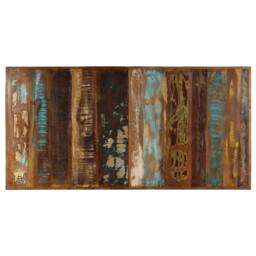 Berkfield Home Dining Table 140x70x75 cm Solid Reclaimed Wood - Size: 140 x 70 x 75 cm - thumbnail 5