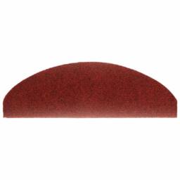 Berkfield Home Decorative 15 pcs Self-adhesive Stair Mats Needle Punch 65x21x4 cm Red - Size: Medium - thumbnail 5