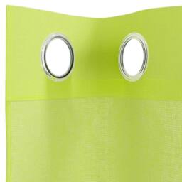 Berkfield Home Voile Curtains with Grommets 2 pcs Apple Green 140x300 cm - thumbnail 5