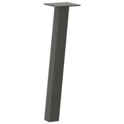 Berkfield Home Coffee Table Legs 4 pcs Anthracite 42 cm Steel in Black - thumbnail 4
