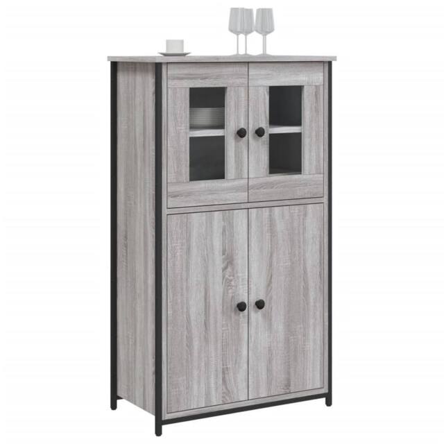 Berkfield Home Highboard Grey Sonoma 62x32x106.5 cm Engineered Wood - image 1