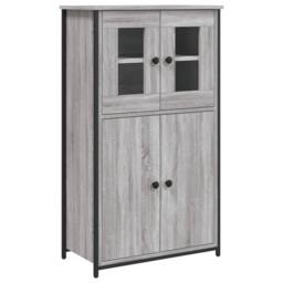 Berkfield Home Highboard Grey Sonoma 62x32x106.5 cm Engineered Wood - thumbnail 3