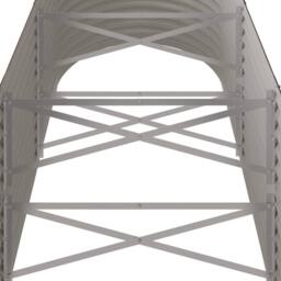 Berkfield Home Garden Raised Bed Powder-coated Steel 224x80x68 cm Brown - Size: 224 x 80 x 68 cm - thumbnail 5