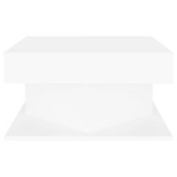 Berkfield Home Decorative Coffee Table White 57x57x30 cm Engineered Wood - Size: 57 x 57 x 30 cm - thumbnail 1