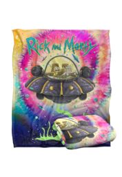 Warner Brothers Rick & Morty Officially Licensed Silky Touch Super Soft Throw Blanket 152 x 127 cm in White - thumbnail 2