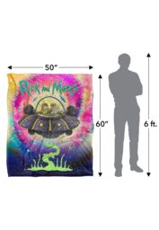 Warner Brothers Rick & Morty Officially Licensed Silky Touch Super Soft Throw Blanket 152 x 127 cm in White - thumbnail 5