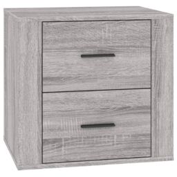 Berkfield Home Bedside Cabinet Grey Sonoma 50x39x47 cm - Size: 50 x 39 x 47 cm - thumbnail 2