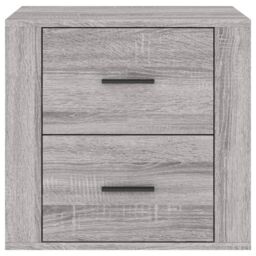 Berkfield Home Bedside Cabinet Grey Sonoma 50x39x47 cm - Size: 50 x 39 x 47 cm - thumbnail 6