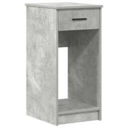 Berkfield Home Computer Tower Stand with Drawer Concrete Grey 35x45x77 cm - Size: 35 x 45 x 77 cm - thumbnail 2