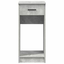 Berkfield Home Computer Tower Stand with Drawer Concrete Grey 35x45x77 cm - Size: 35 x 45 x 77 cm - thumbnail 5