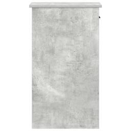 Berkfield Home Computer Tower Stand with Drawer Concrete Grey 35x45x77 cm - Size: 35 x 45 x 77 cm - thumbnail 6