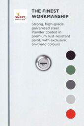 Homescapes Smart Parcel Box® Large Front Access Secure Delivery Box in White - thumbnail 7