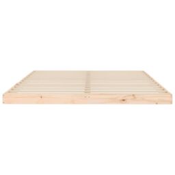 Berkfield Home Bed Frame without Mattress 150x200 cm King Size King Size Solid Wood Pine in Brown - thumbnail 5