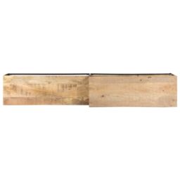 Berkfield Home TV Cabinet 180x30x50 cm Rough Mango Wood in Brown - Size: 180 x 30 x 50 cm - thumbnail 5