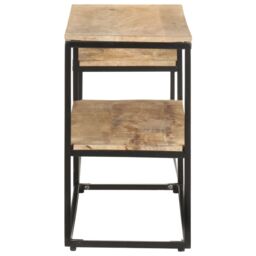 Berkfield Home TV Cabinet 180x30x50 cm Rough Mango Wood in Brown - Size: 180 x 30 x 50 cm - thumbnail 3