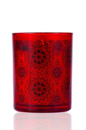 Spa Ceylon Cardamom Rose - Aromaveda Natural Candle 200g in Red