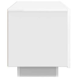 Berkfield Home TV Cabinet White 100x35x40 cm Engineered Wood - Size: 100 x 35 x 40 cm - thumbnail 5