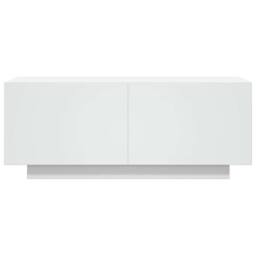 Berkfield Home TV Cabinet White 100x35x40 cm Engineered Wood - Size: 100 x 35 x 40 cm - thumbnail 4