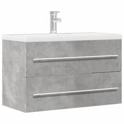 Berkfield Home Sink Cabinet Artisian Oak 80x38.5x48 cm Engineered Wood in Light Grey