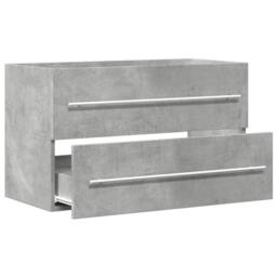 Berkfield Home Sink Cabinet Artisian Oak 80x38.5x48 cm Engineered Wood in Light Grey - thumbnail 5