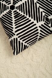 Orsina Bosie Ozella Black & White Square Cushion - thumbnail 4