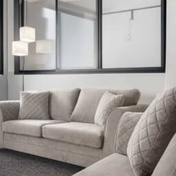 Furnishings For Less UK Quilted Chenille Fabric Sofa Set 3 & 2 Seater Scatter Back in Beige - thumbnail 7