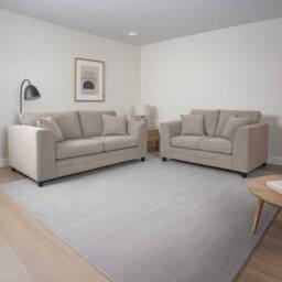 Furnishings For Less UK Quilted Chenille Fabric Sofa Set 3 & 2 Seater Scatter Back in Beige - thumbnail 6