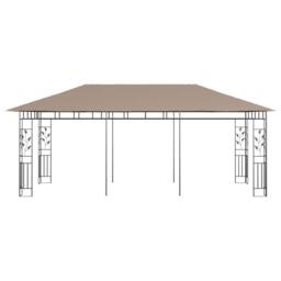 Berkfield Home Gazebo with Mosquito Net 6x3x2.73 m Taupe 180 g/m ² in Beige - thumbnail 3