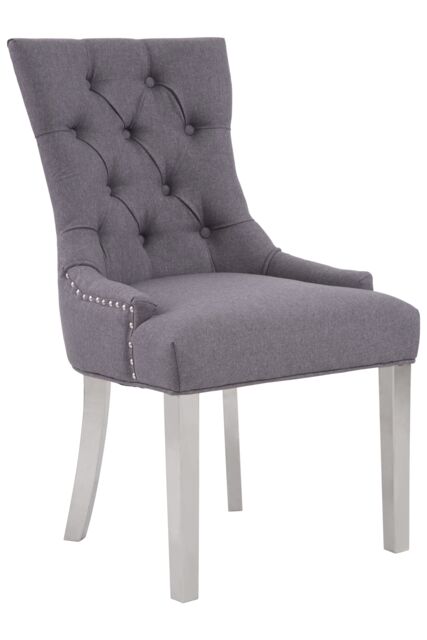 Orsina Elegant Natural Dining Chair For Livingroom, Versatile Diamond Pattern Chair, Modern Chair For Sitting Area in Grey - image 1