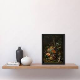 Artery8 Still Life with Fruit Fish & a Nest Mignon Framed Wall Art Print - Size: A3 - thumbnail 2