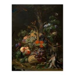 Artery8 Still Life with Fruit Fish & a Nest Mignon Framed Wall Art Print - Size: A3 - thumbnail 3