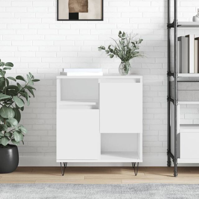 Berkfield Home Sideboard White 60x35x70 cm Engineered Wood - Size: 60 x 35 x 70 cm - image 1
