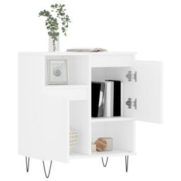 Berkfield Home Sideboard White 60x35x70 cm Engineered Wood - Size: 60 x 35 x 70 cm - thumbnail 4