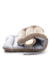 Living and Home Integrated Plush Desk Chair Cushion in Khaki - thumbnail 3