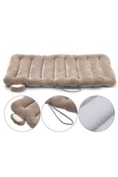 Living and Home Integrated Plush Desk Chair Cushion in Khaki - thumbnail 5