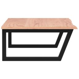 Berkfield Home Basin Shelf Wall Mounted Steel & Solid Wood Oak in Brown - thumbnail 5