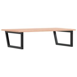 Berkfield Home Basin Shelf Wall Mounted Steel & Solid Wood Oak in Brown - thumbnail 6