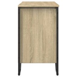 Berkfield Home Bathroom Sink Cabinet Sonoma Oak 60x35x60 cm Engineered Wood - Size: 60 x 35 x 60 cm - thumbnail 5