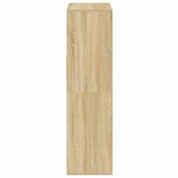 Berkfield Home Book Cabinet Sonoma Oak 66x31x112 cm Engineered Wood in Brown - Size: 66 x 31 x 112 cm - thumbnail 5