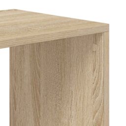 Berkfield Home Book Cabinet Sonoma Oak 66x31x112 cm Engineered Wood in Brown - Size: 66 x 31 x 112 cm - thumbnail 7