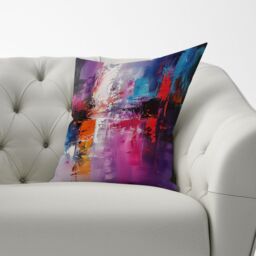Warren Reed - Designer Vibrant Metropolis: A Palette Of Emotions Cushions - Size: 60 cm x 60 cm - thumbnail 3