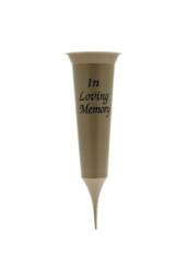 KDMD Gold Spiked Grave Vase 32cm 5 Pack - thumbnail 1