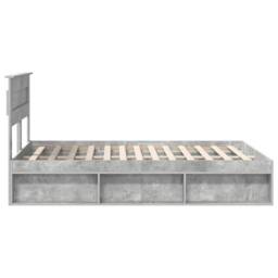Berkfield Home Bed Frame with Headboard Concerte 160 x 200 cm Solid Pine Wood in Grey - thumbnail 8