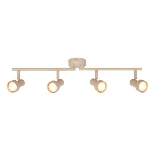 BRILONER Beige 4 Light Adjustable Metal Ceiling Spotlight for GU10 Bulbs - image 1