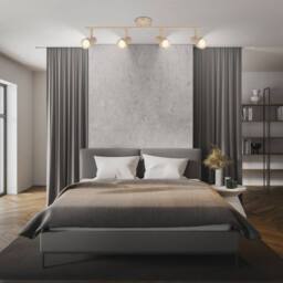 BRILONER Beige 4 Light Adjustable Metal Ceiling Spotlight for GU10 Bulbs - thumbnail 6