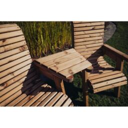 Churnet Valley Garden Furniture Ltd Valley Love Seat Angled - Timber - Flat Pack - Partially Assembled in Brown - thumbnail 6