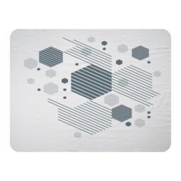 Benjamin Tate Design Geometric Graphic 1600S Blanket in Natural - Size: 120 cm x 150 cm - thumbnail 1