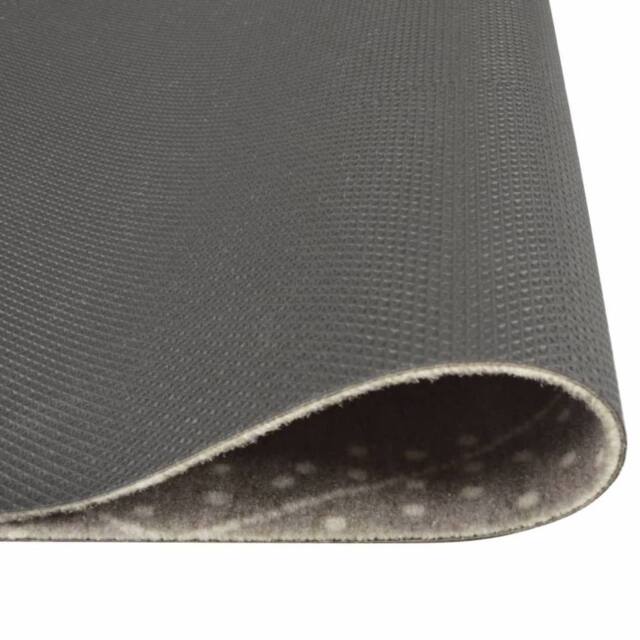 Berkfield Home Kitchen Rug Washable Rhombus 60x180 cm Velvet in Grey - image 1