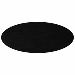 Berkfield Home Table Top Dark Brown 140x60x4 cm Solid Wood Oak Oval - Size: 140 x 60 x 4 cm - thumbnail 1
