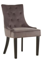 Orsina Grey Velvet Chair, Enchanting Sleep Chair, Easy to Assemble Borg Chair, Comfy Dining Chair - thumbnail 2